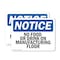 Signmission No Food Or Drinks On Manufacturing Floor, 10 in W x Rectangle, Plastic OS-2PACK-NS-P-710-L-14615 - alternate 1